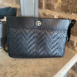 Giani Bernini Black Leather Crossbody Bag